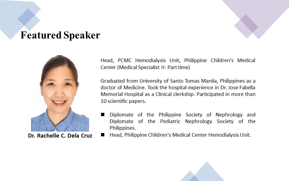 Rachelle C. Dela Cruz-Hemoperfusion in Pediatric Patients