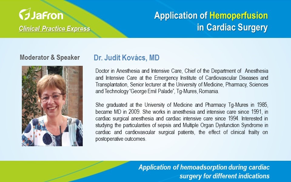Judit Kovács-Application of Hemoperfusion in Cardiac Surgery