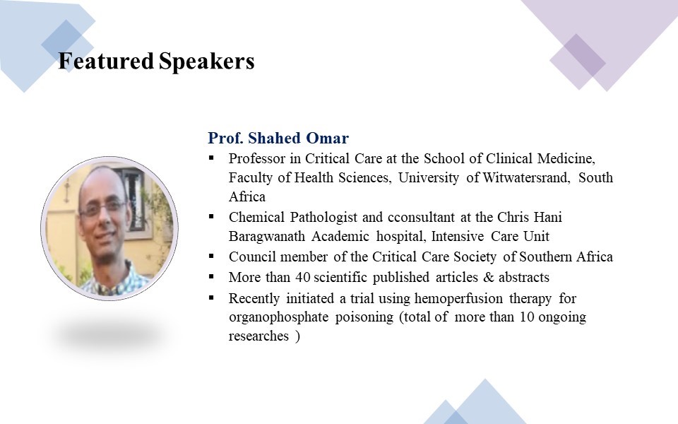 Shahed Omar-Hemoadsorption in Poisoning and Drug Overdose